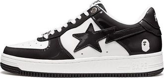 A Bathing Ape Bape Sta Low Black White BAPE-COLLEGE-BLACK