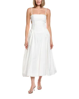 AMUR Aliza Midi Poplin Dress