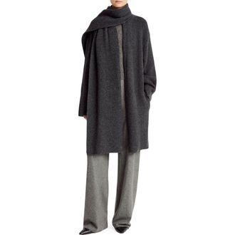 Vince Drape Sweater Coat in Dark Heather Grey at Nordstrom Rack, Size Large