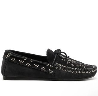 Isabel Marant Womens Studded Soft Loafer In Faded Black 02Fk