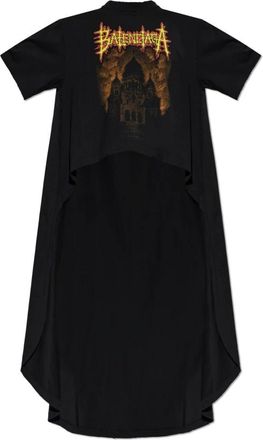 Balenciaga T-Shirts, female, Black, Size: XS Asymmetric T-Shirt