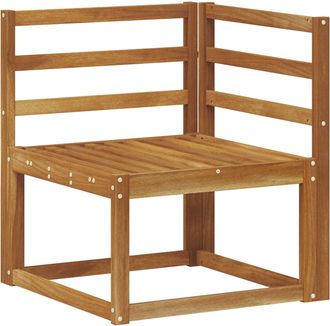 vidaXL Sof&aacute; De Esquina Para Exteriores Madera De Acacia S&oacute;lida Natural Vidaxl
