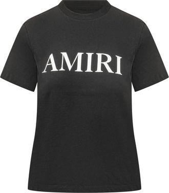 Amiri Black Logo Crew Neck T-Shirt
