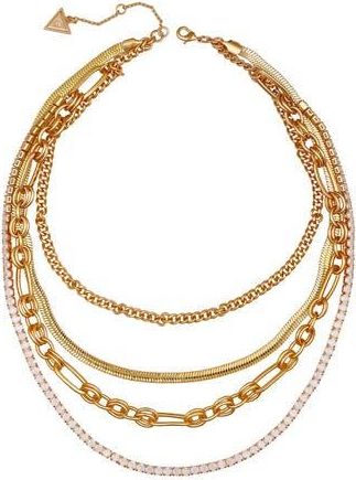 Guess Layered Necklace in Gold Tone at Nordstrom Rack