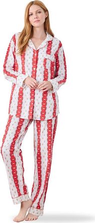 Printfresh Long PJ Set in Cherry Cola at Nordstrom, Size X-Small