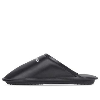 Balenciaga Calf Leather Home Slippers Black 736288WB7211090