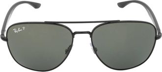 Ray-Ban Ray Ban Polarized Green Square Unisex Sunglasses RB3683 002/58 56
