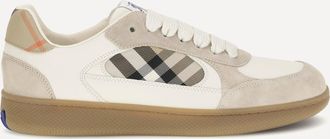 Burberry Terrace leather and Check Sneakers Male 43.5