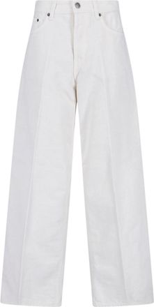 Haikure Wide-Leg Denim Pants With Classic Five-Pocket Design