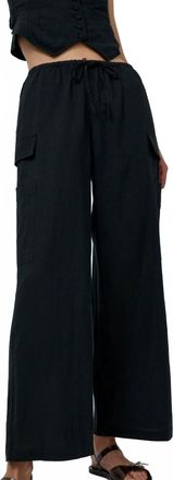 Ciao Lucia Womens Marceau Wide Leg Pant In Black