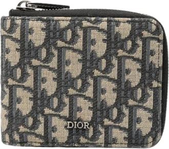 Dior Pre-owned Canvas Portemonnee - Dames - Vintage Accessoires - Blauw - ONE Size - Vintage
