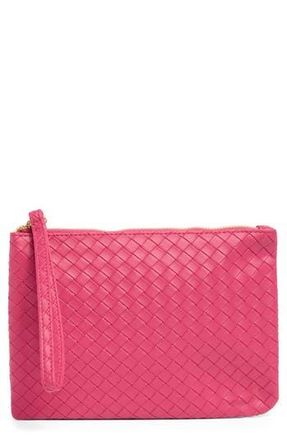 Mundi Woven Wristlet in Bright Pink at Nordstrom Rack