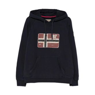 Napapijri Archive Hoodie - Heren - Sweatshirts & Hoodies - Blauw - Maat: L Katoen