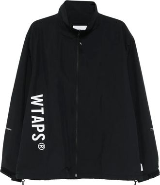 Wtaps Windjack met logoprint - Zwart