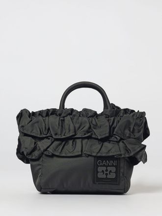 Ganni Borsa Mini in nylon riciclato con rouches