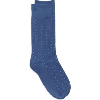 Nordstrom Cushion Foot Socks in Blue Bijou Dot at Nordstrom