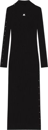 Courrèges Abito a coste - Nero