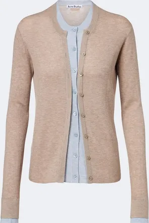 Acne Studios Cardigan in seta e lana