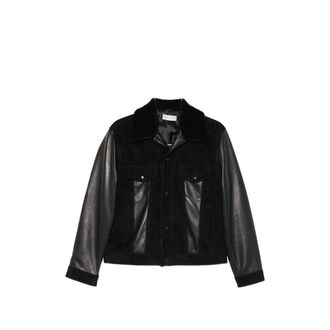 Ernest W. Baker Panelled Leather Jacket