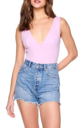 Susana Monaco Deep V-Neck Tank in Pink Diamond at Nordstrom Rack, Size X-Small