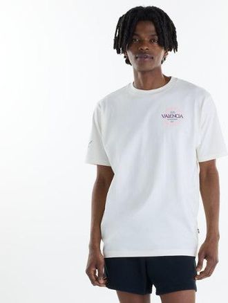 New Balance Uomo Valencia Marathon Graphic T Shirt - Paella in Beige, Cotone, Taglia XL