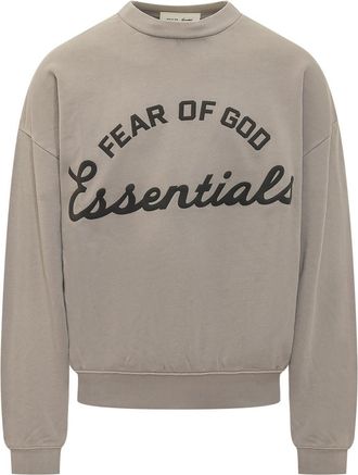Fear of God Grey Logo Crew Neck Sweatshirt