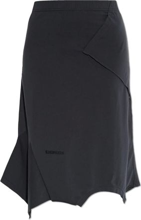 VETEMENTS Rokken, Dames, Grijs, S, Rok met decoratieve rand