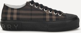 Burberry Jack Check nylon-blend Sneakers Male 45