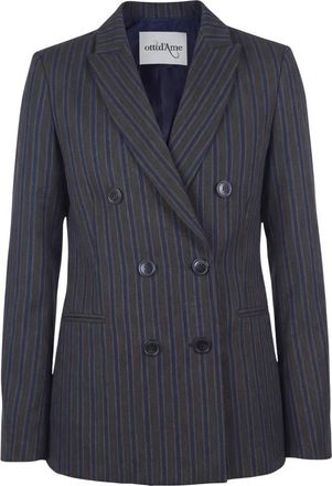 ottod'Ame Jassen, Dames, Blauw, S, Leer, Blazers