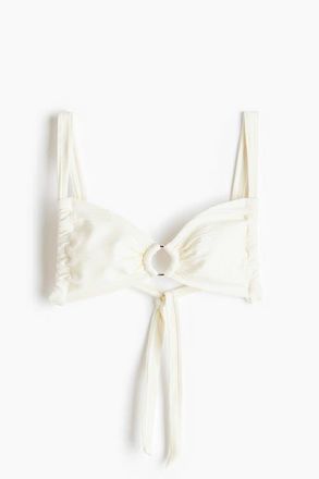 H&M Bikini Top in Cream at Nordstrom, Size X-Large