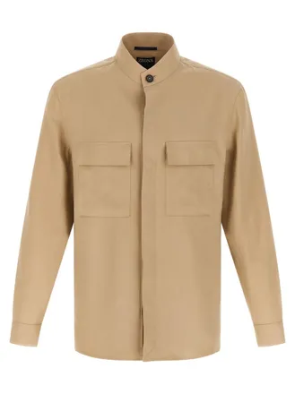 Ermenegildo Zegna Beige Regular Overshirt
