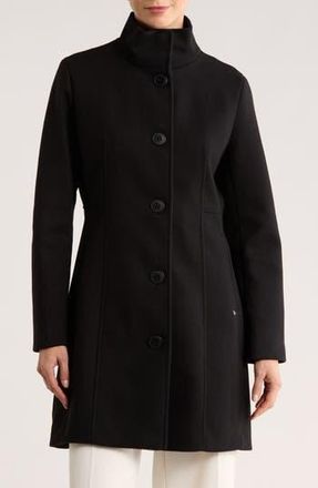 Calvin Klein Stand Collar Coat in Black at Nordstrom Rack, Size X-Small