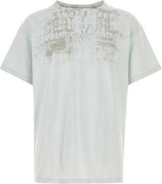 Maison Margiela Katoenen T-shirt - Heren - T-shirts - Wit - M - Katoen - Tops