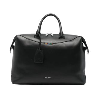 Paul Smith Leren Aktetas - Heren - Weekendtassen - Zwart - ONE Size - Leer - Tassen