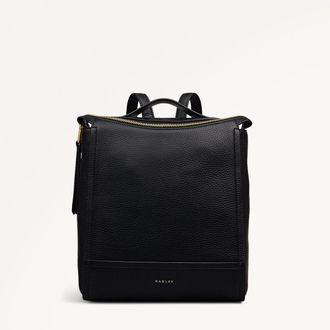Radley London Black Small Ziptop Backpack Oak Street AW25 Radley London