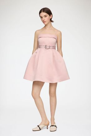 Ganni Dress in Pink Satin - Size 32 Potpourri