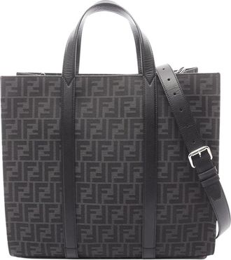 Fendi Pre-owned FF Monogram Canvas Tote Bag - Dames - Vintage Shopper - Zwart - ONE Size - Vintage