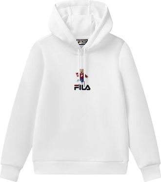 Fila (WMNS) FILA Sports Pullover Long Sleeves Hoodie White F11W118288F-WT
