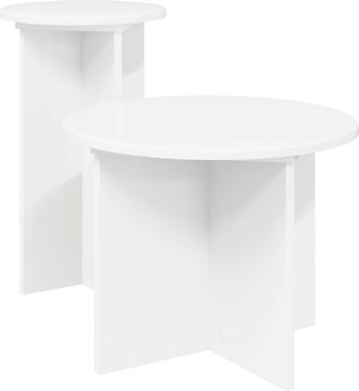 vidaXL Conjunto De Mesas Auxiliares 2 Uds. &Oslash; 45 X 35 Cm Vidaxl