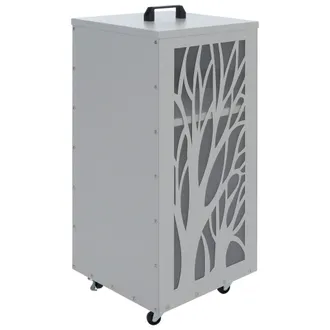 Hhg [nunca Usado] Contenedor De Pellets Hhg-269 &Aacute;rboles, Caja De Almacenamiento Para Pellets, Ideal Por Ejemplo Para Pienso Para Animales, Con Ruedas, 86 