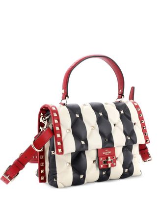 Valentino Garavani Candystud Top Handle Bag Leather Medium shoulder bag - women - Calf Leather - One Size - Multicolour