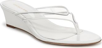 Veronica Beard Clea Wedge Flip Flop in Clear/Coconut at Nordstrom, Size 5.5