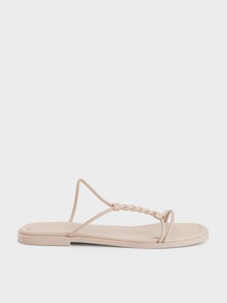 Charles & Keith Fianna Twist-Strap Slide Sandals