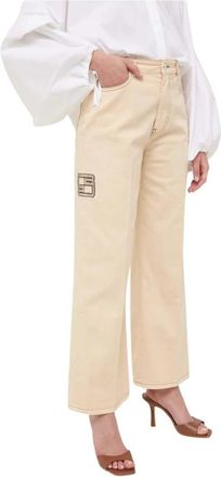 Beatrice .B Straight Jeans - Dames - Regular Fit Jeans - Beige - W27 - Denim - Jeans