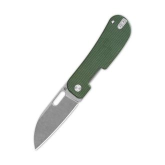 OEM Navaja Plegable Qsp Variante Pe Qs154-d De Micarta Verde 14c28n Lavada A La Piedra De Jacob Lundquist