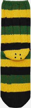 KAPITAL 56 Yarns Rasta Rainbowy Happy Heel Socks Black / Yellow / Green