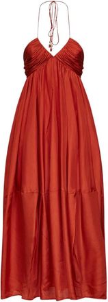 Zimmermann Mahon Halter Maxi Jurk - Dames - Maxi kleedjes - Oranje - S - Kleedjes