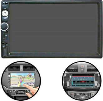 Trade Shop Trade Shop Traesio - Autoradio 7 Pollici 2 Din Touch Screen Stereo Bluetooth Aux Usb Fm Tf Ec-7020