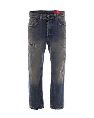 Diesel Blue Regular Mid Rise Jeans