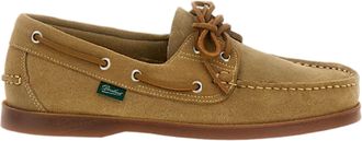 Paraboot Beige Barth Suede Loafers